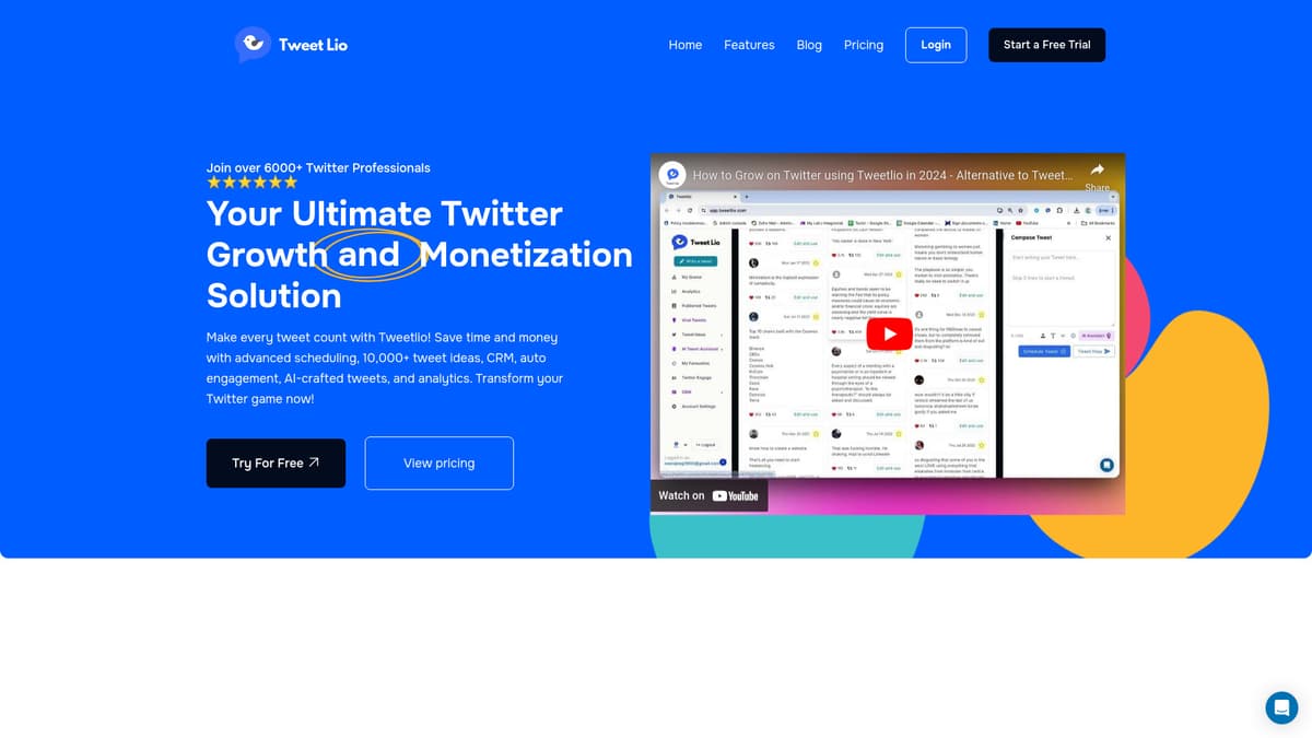 Tweetlio screenshot 1