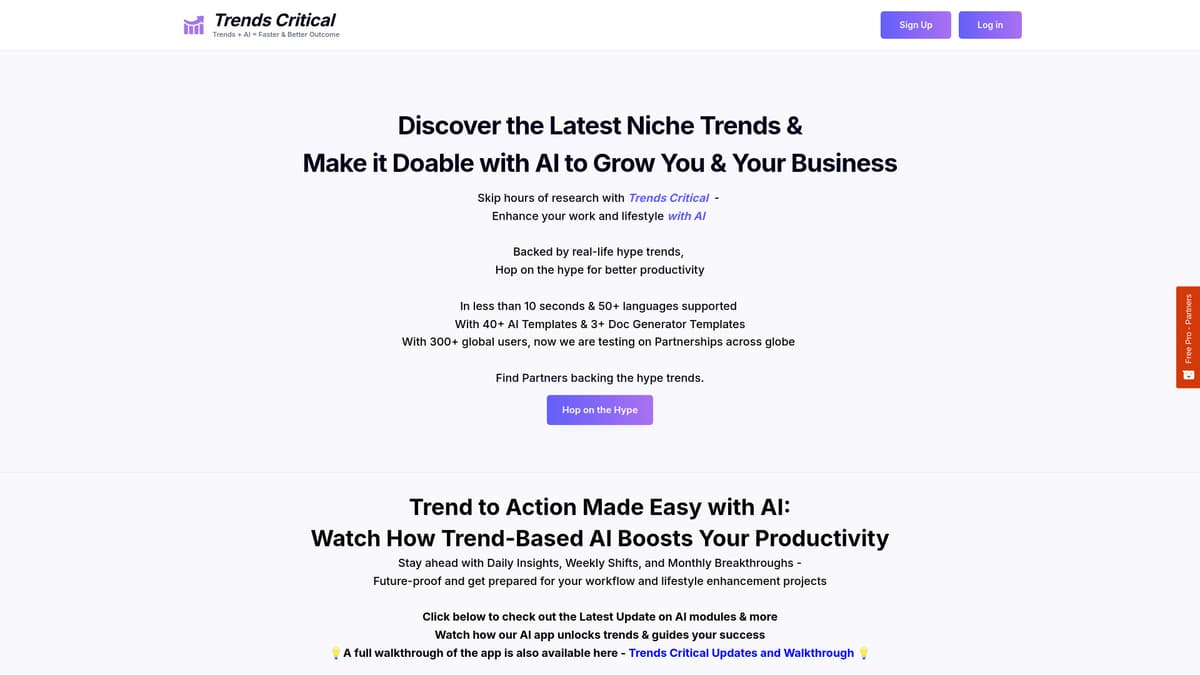 Trends Critical screenshot 1
