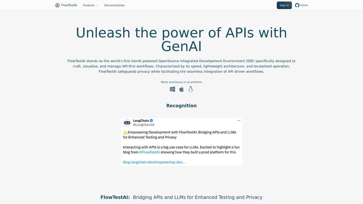 FlowTestAI screenshot 1