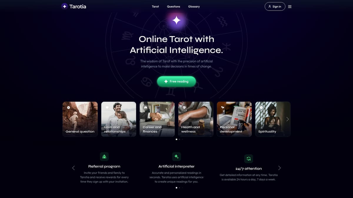Tarotia screenshot 1