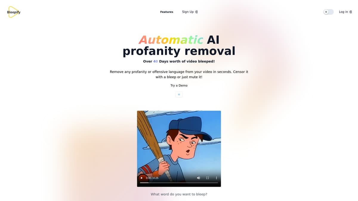 Bleepify screenshot 1
