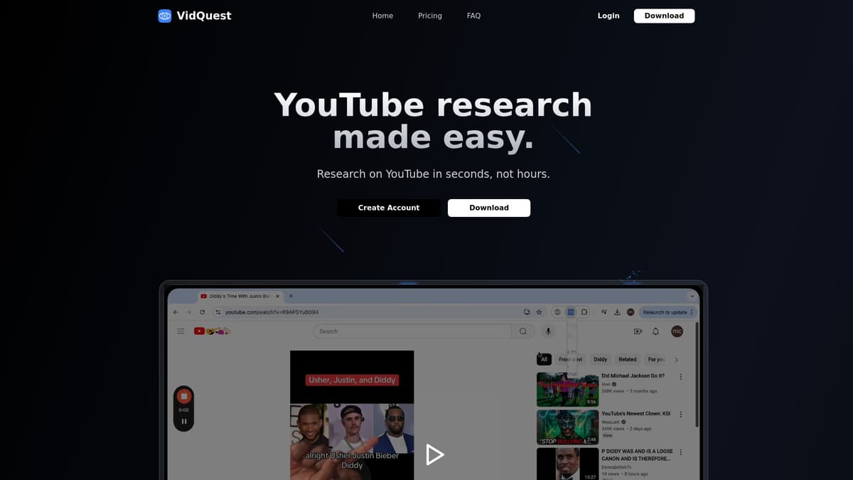 VidQuest AI screenshot 1