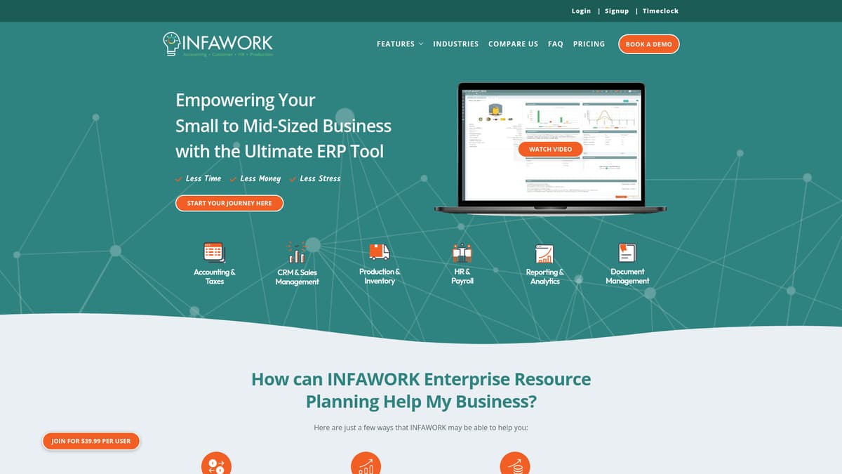 INFAWORK screenshot 1