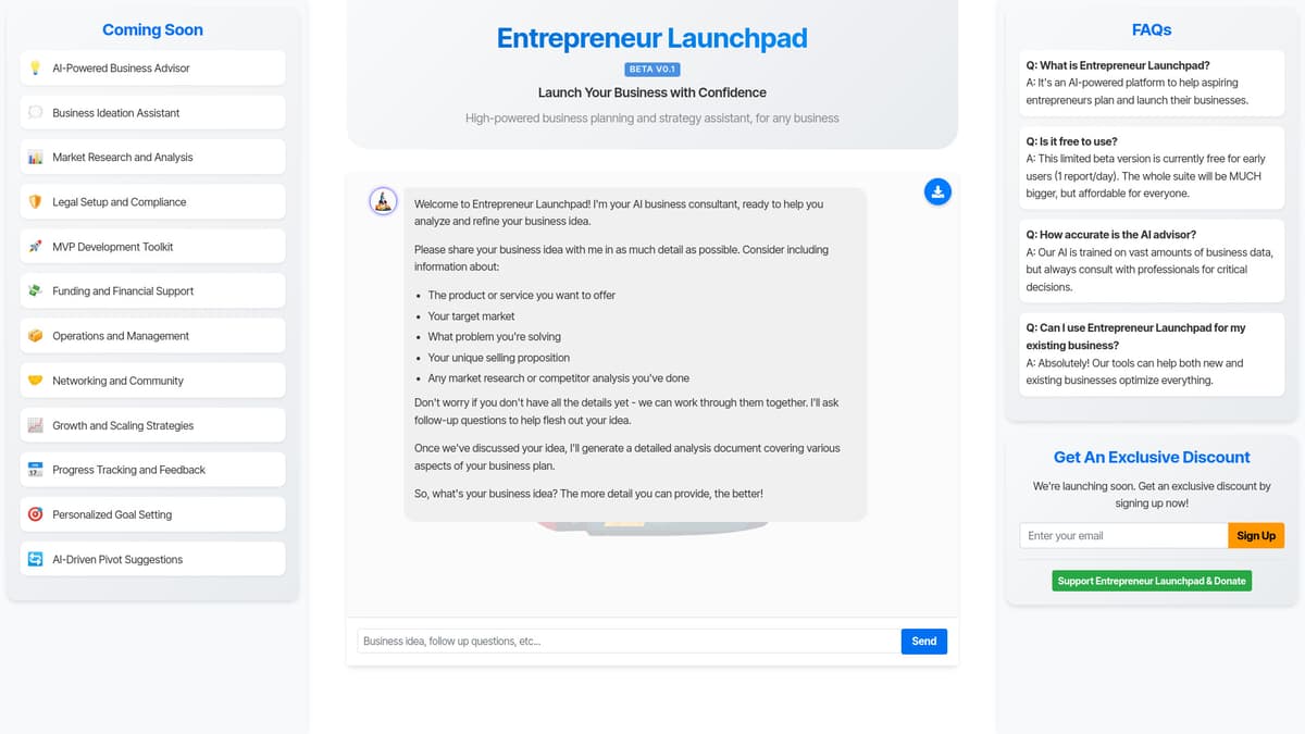 Entrepreneur Launchpad screenshot 1