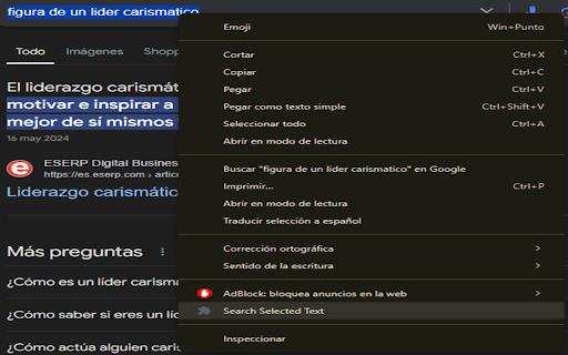 Text Selection Extension screenshot 1