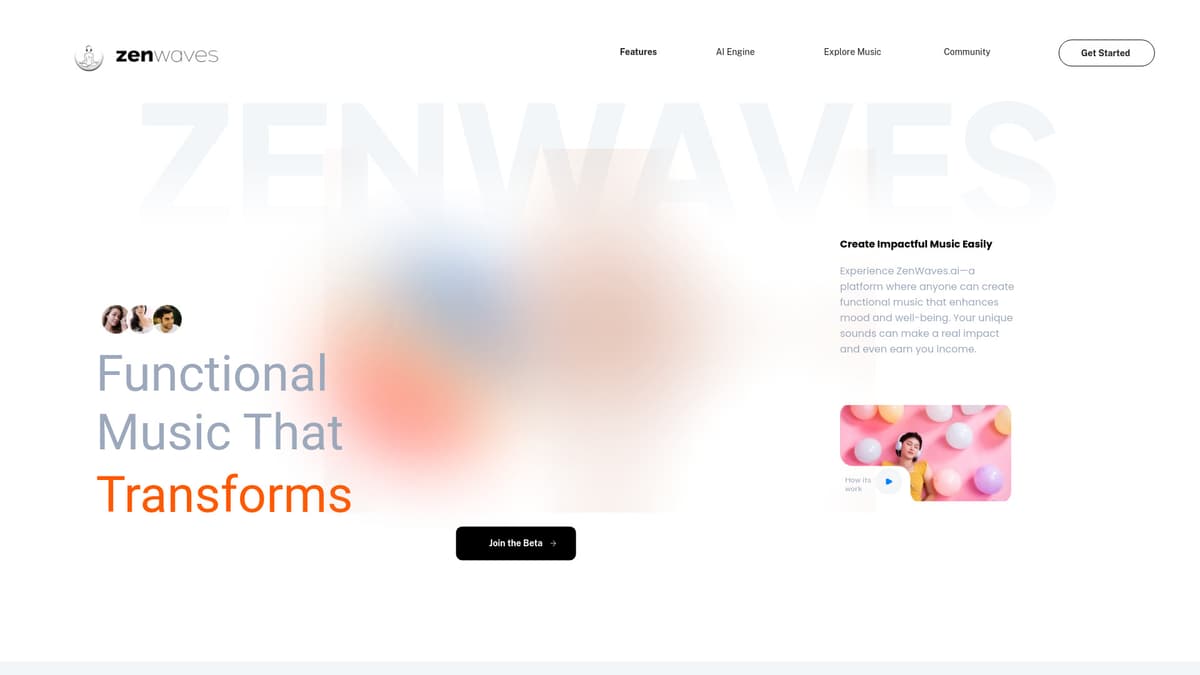 ZenWaves.ai screenshot 1