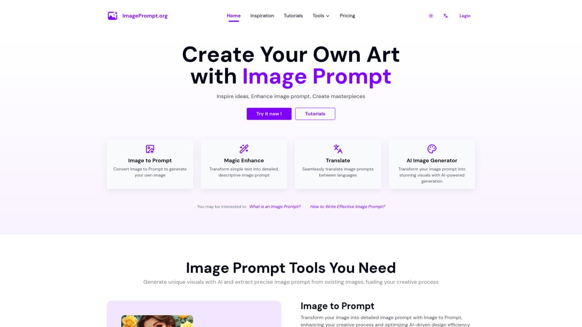 ImagePrompt.org screenshot 1