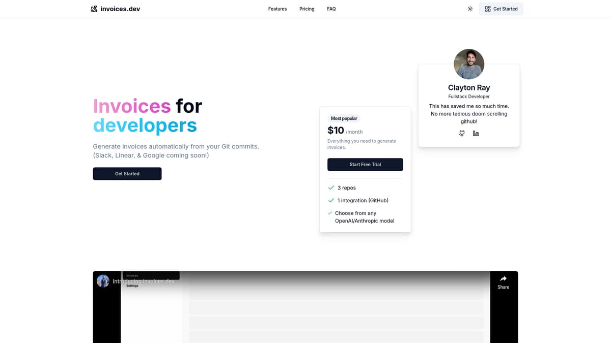 invoices.dev screenshot 1