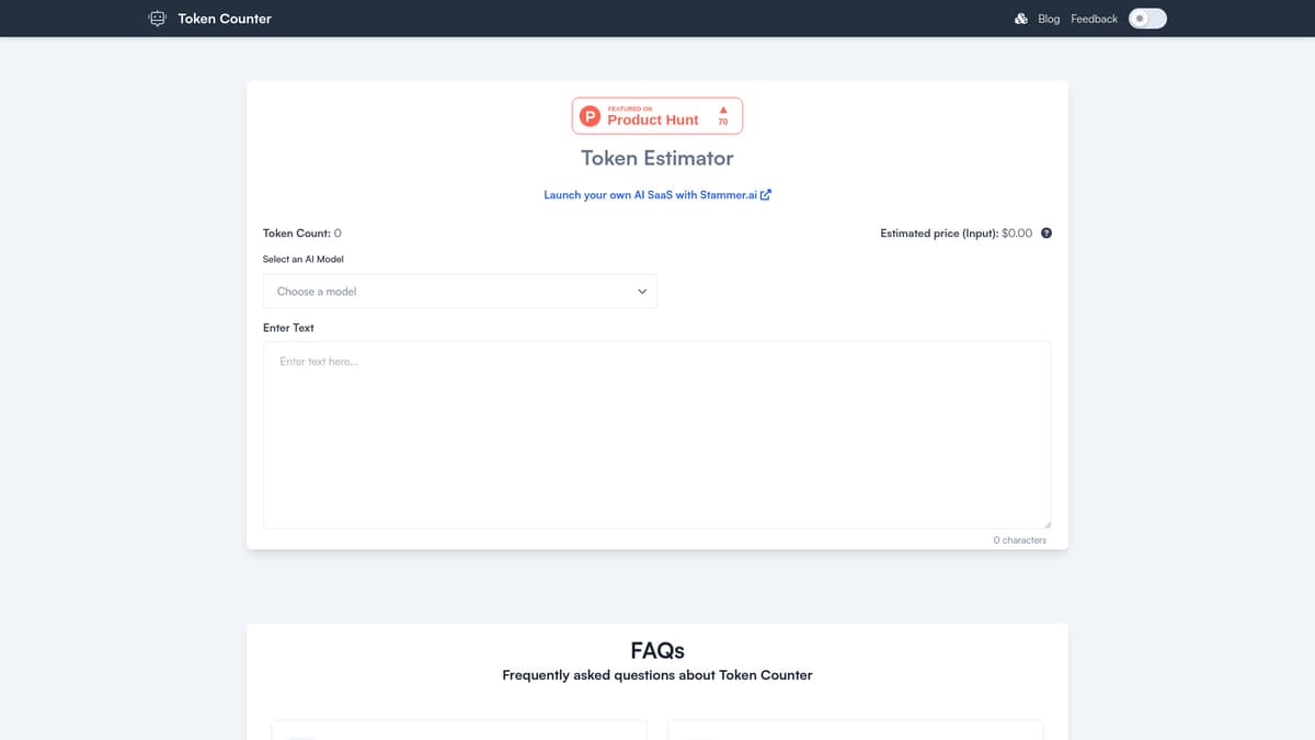Token Counter screenshot 1