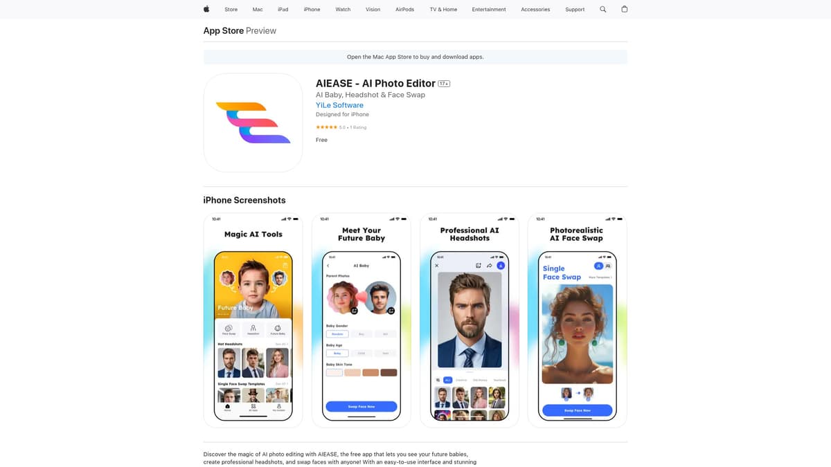 AIEASE - AI Photo Editor screenshot 1