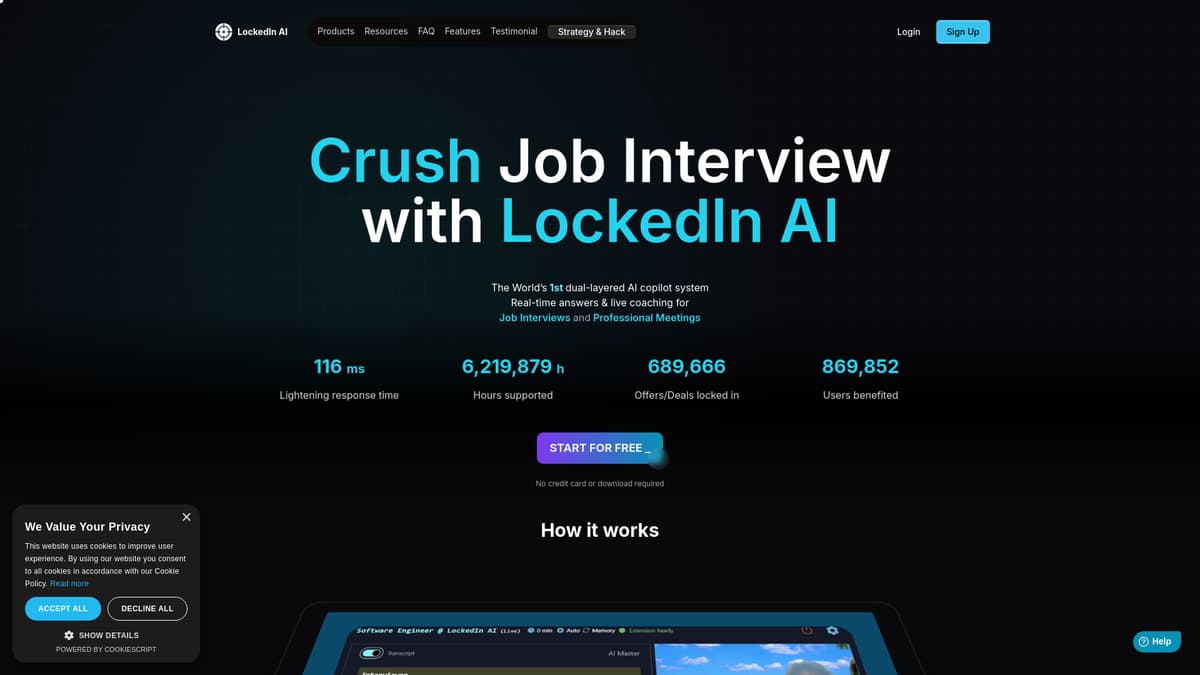 LockedIn AI screenshot 1