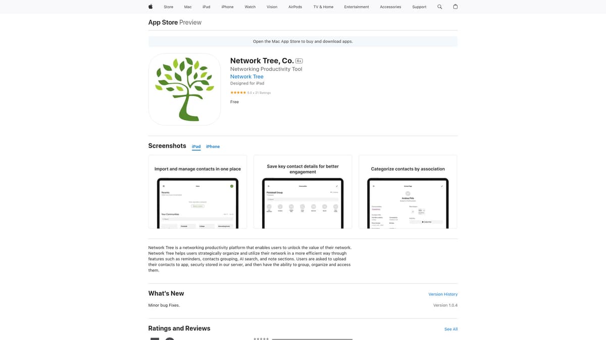 Network Tree screenshot 1