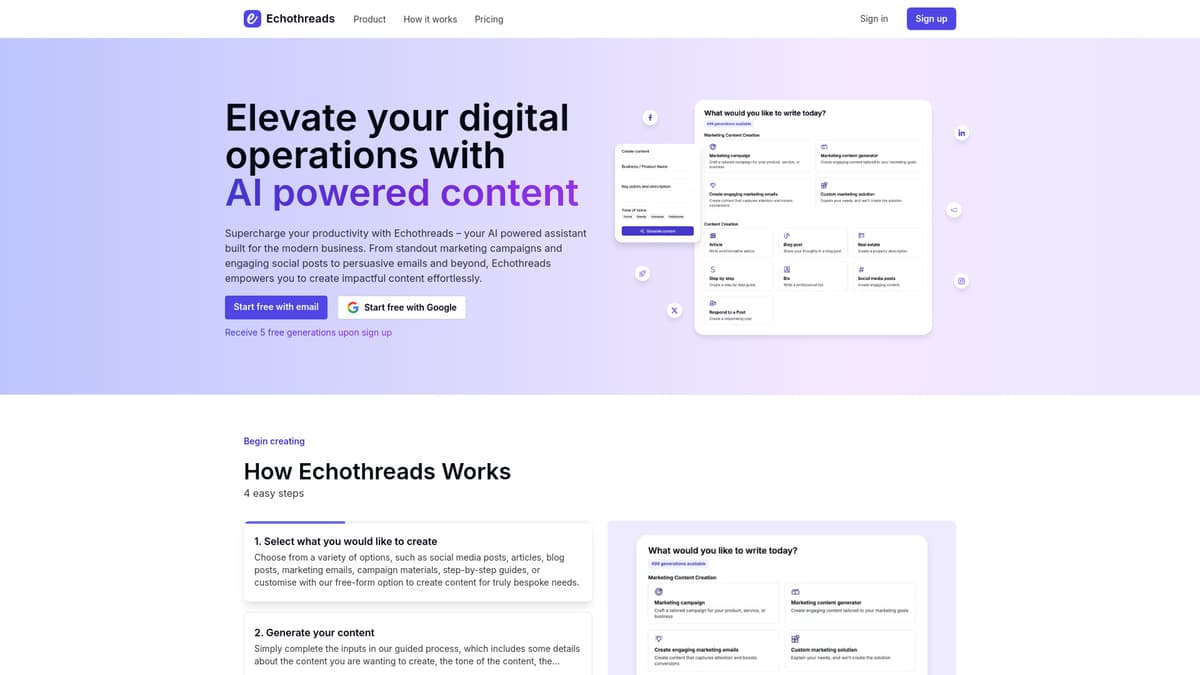 Echothreads screenshot 1