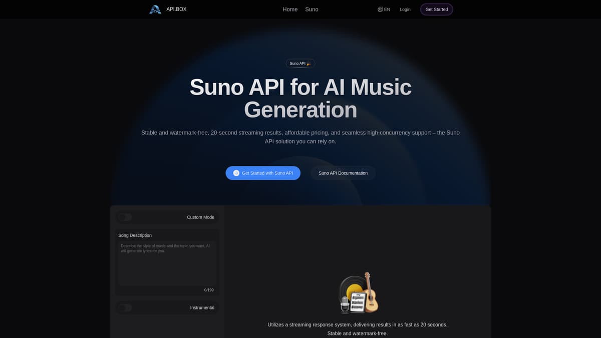 API.box: Suno API screenshot 1