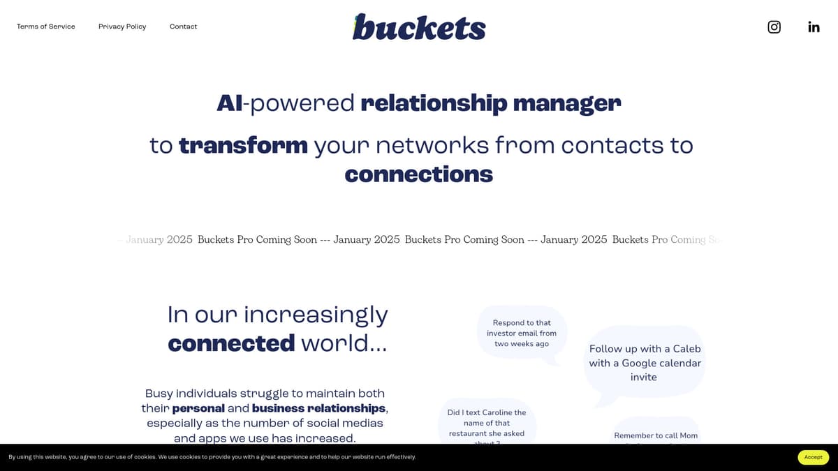 Buckets screenshot 1