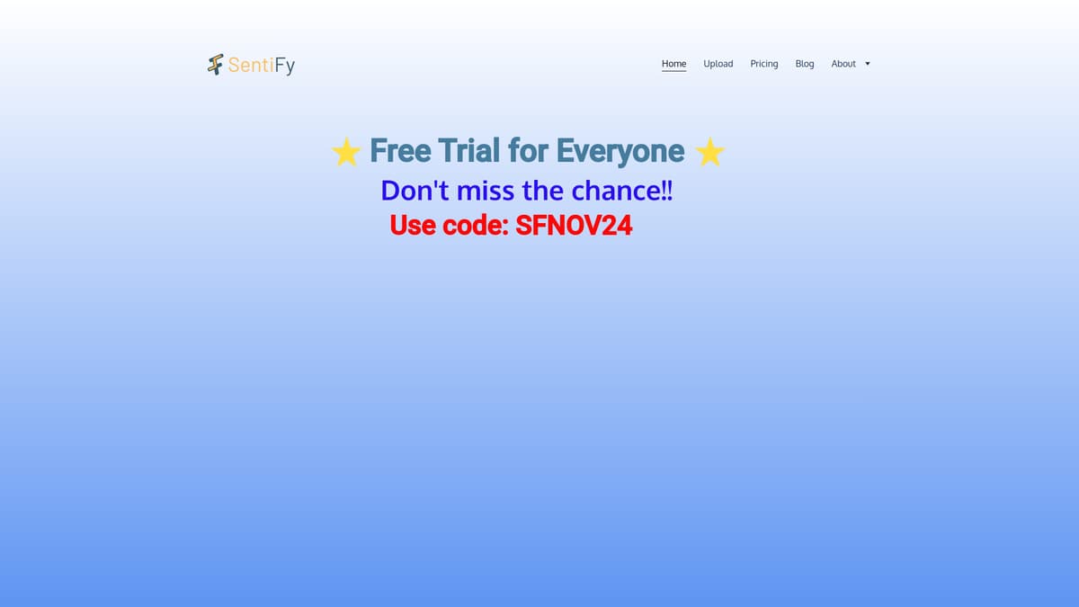 SentiFy screenshot 1