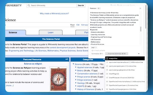 Askman Chrome Extension screenshot 1