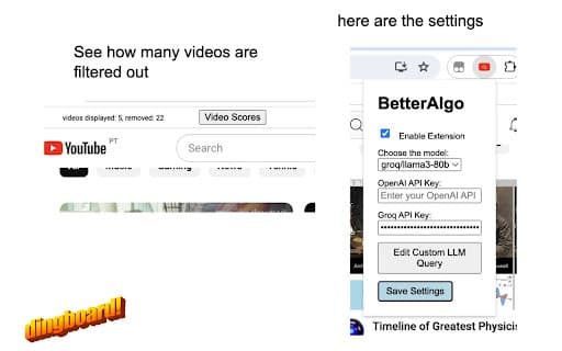 YouTube Algorithm Control screenshot 1