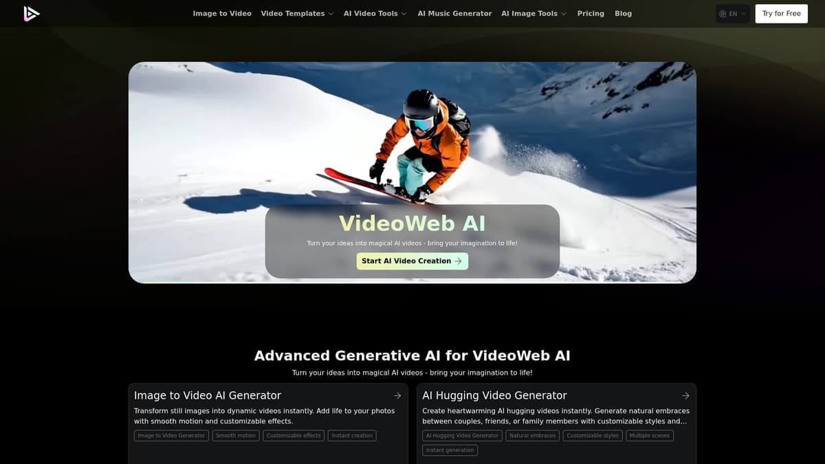 VideoWeb AI screenshot 1