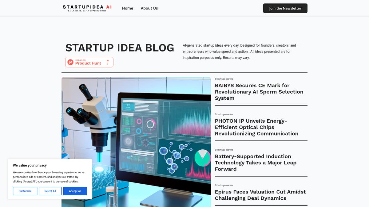 STARTUPIDEA.AI screenshot 1