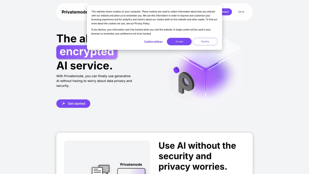 Privatemode AI screenshot 1
