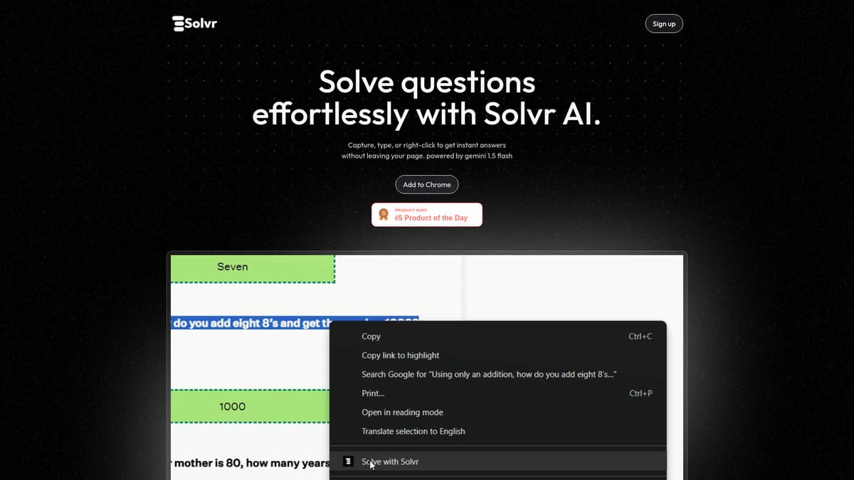 Solvr screenshot 1