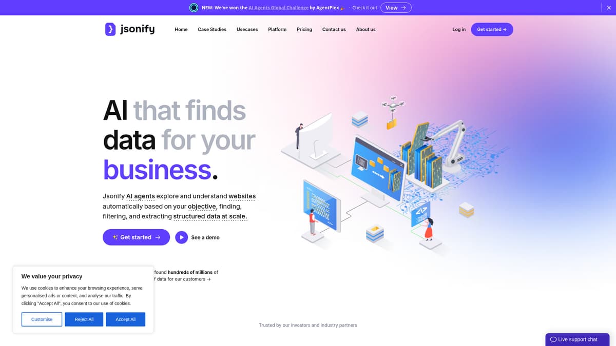 Jsonify screenshot 1