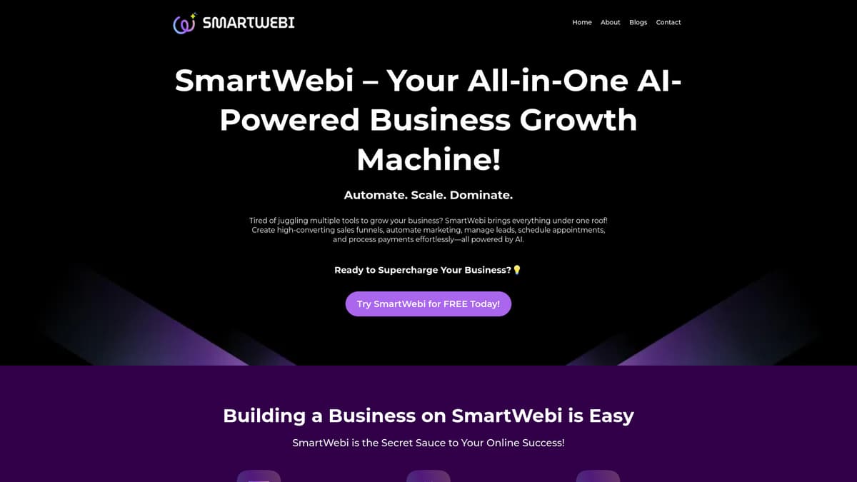 SmartWebi screenshot 1