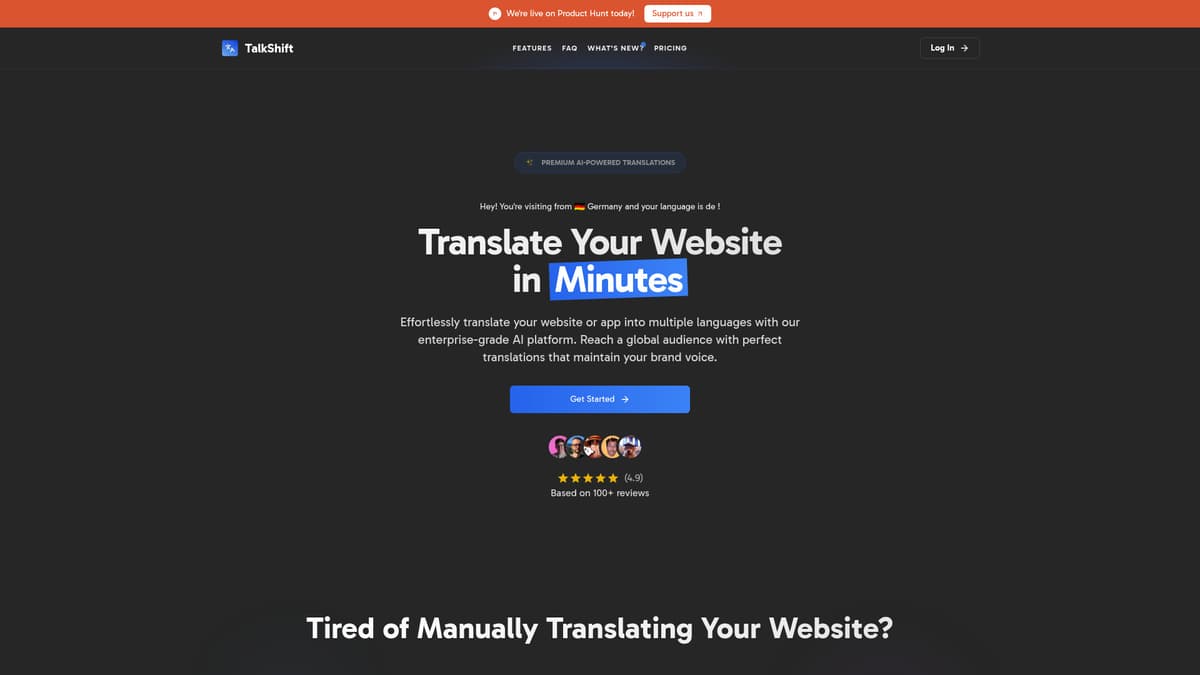 TalkShift screenshot 1