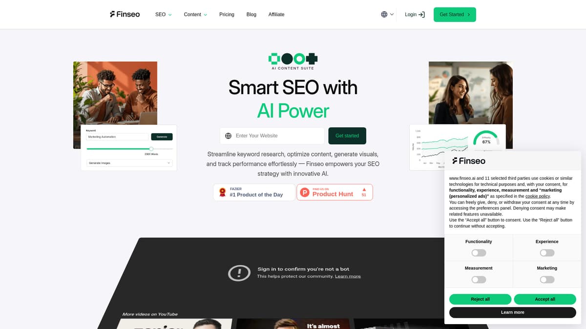 Finseo.ai screenshot 1