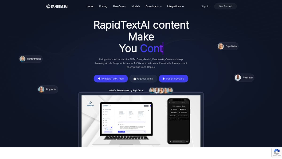 RapidTextAI screenshot 1