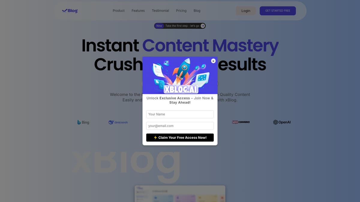 Xblog AI screenshot 1