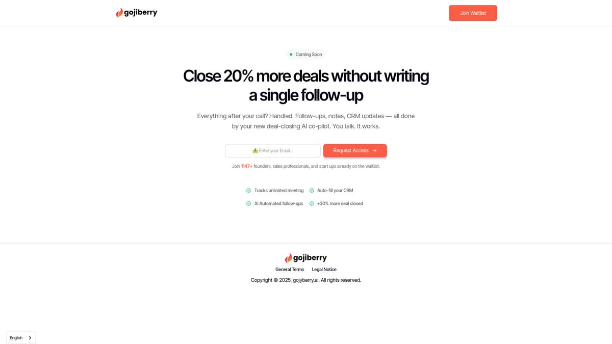 Gojiberry AI screenshot 1
