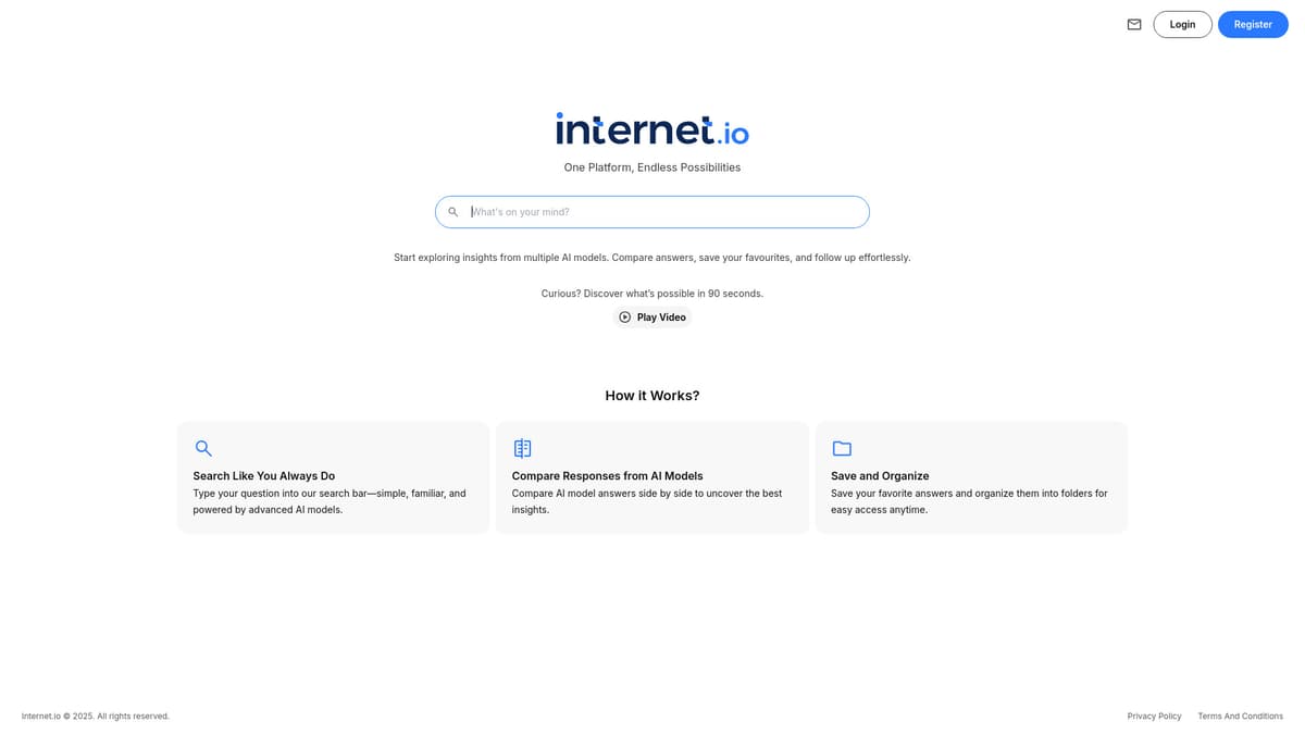 Internet.io screenshot 1