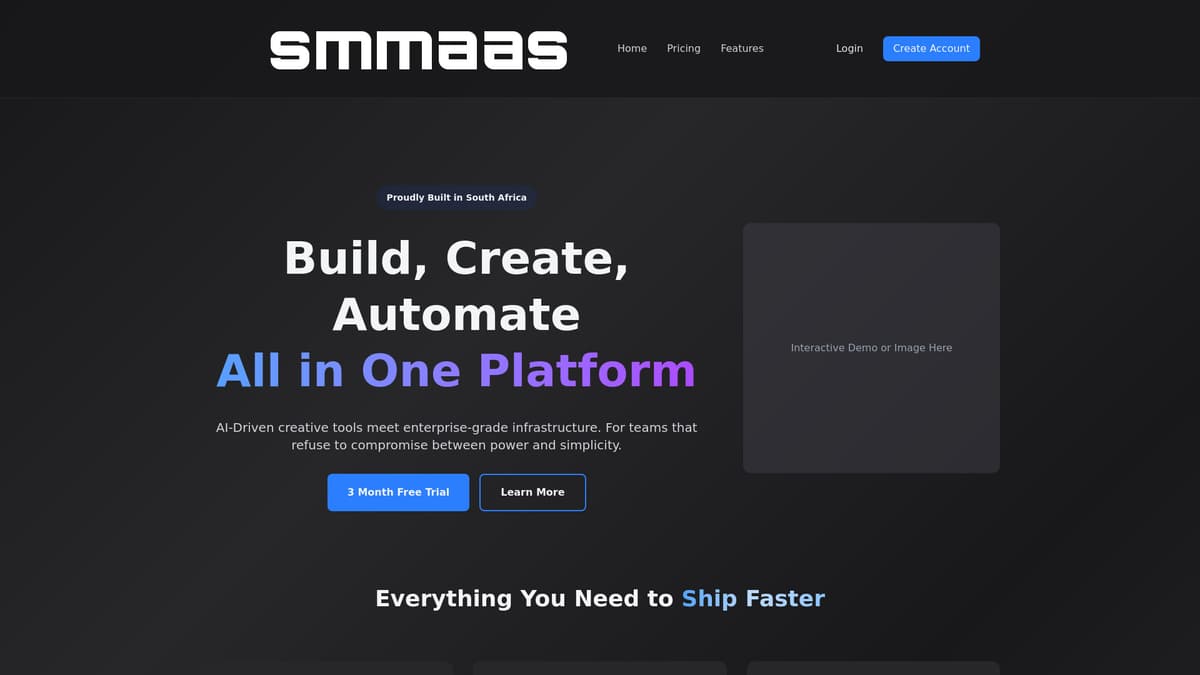 SMAAS Platform screenshot 1