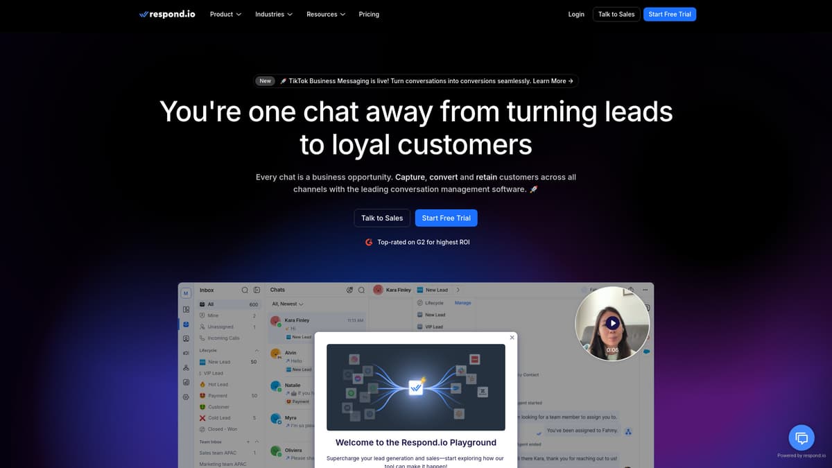 Respond.io screenshot 1