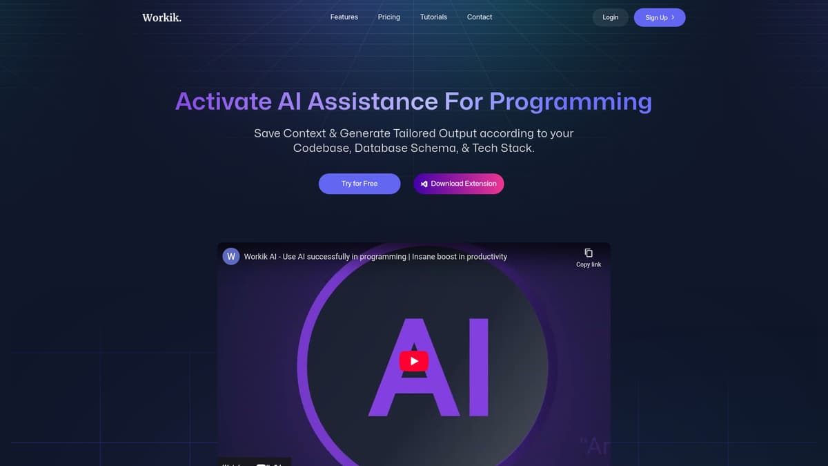 Workik AI screenshot 1