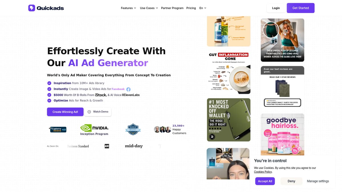 Quickads screenshot 1