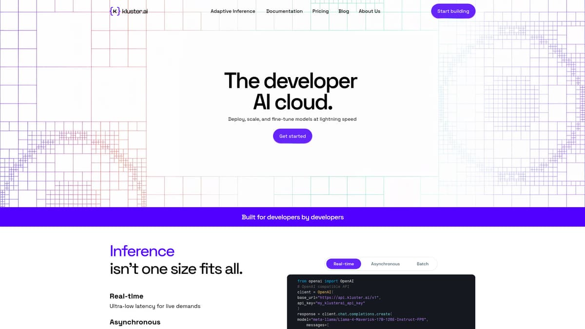 kluster.ai screenshot 1