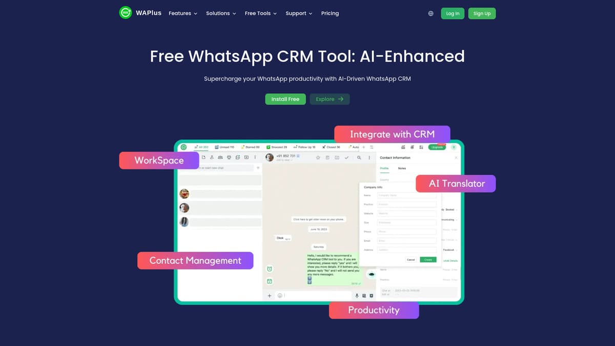 WAPlus CRM screenshot 1