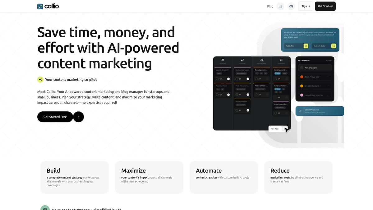 Callio screenshot 1