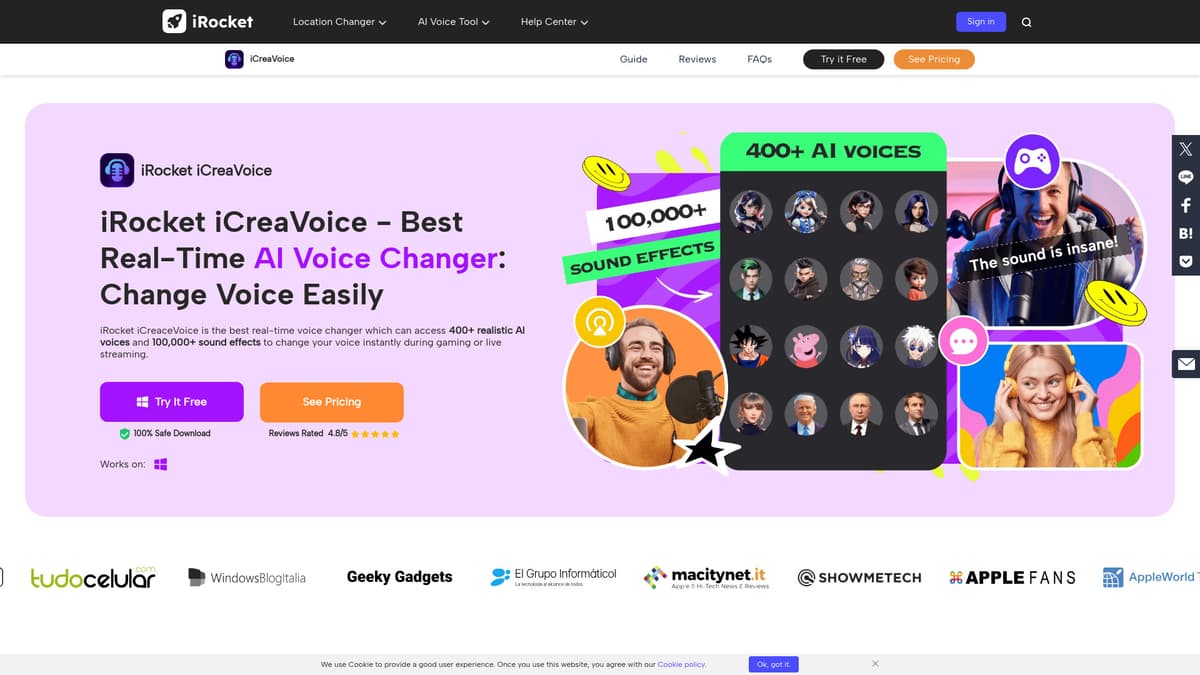 iRocket iCreaVoice screenshot 1