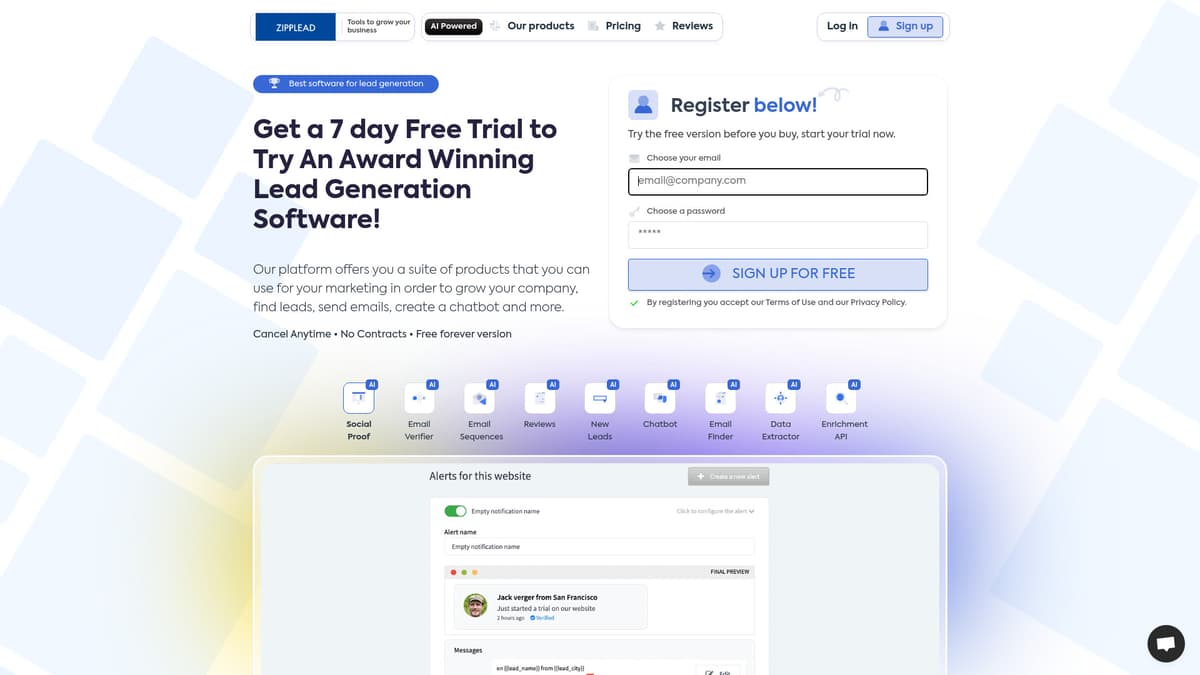 Zipplead screenshot 1
