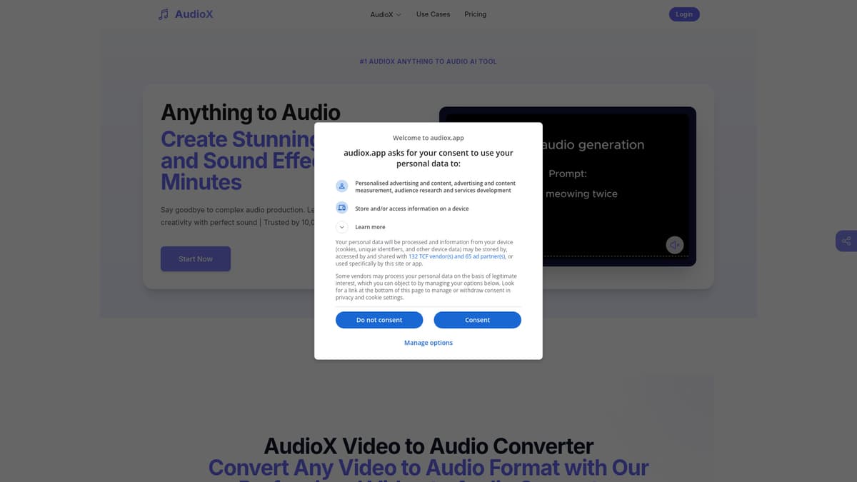 AudioX screenshot 1