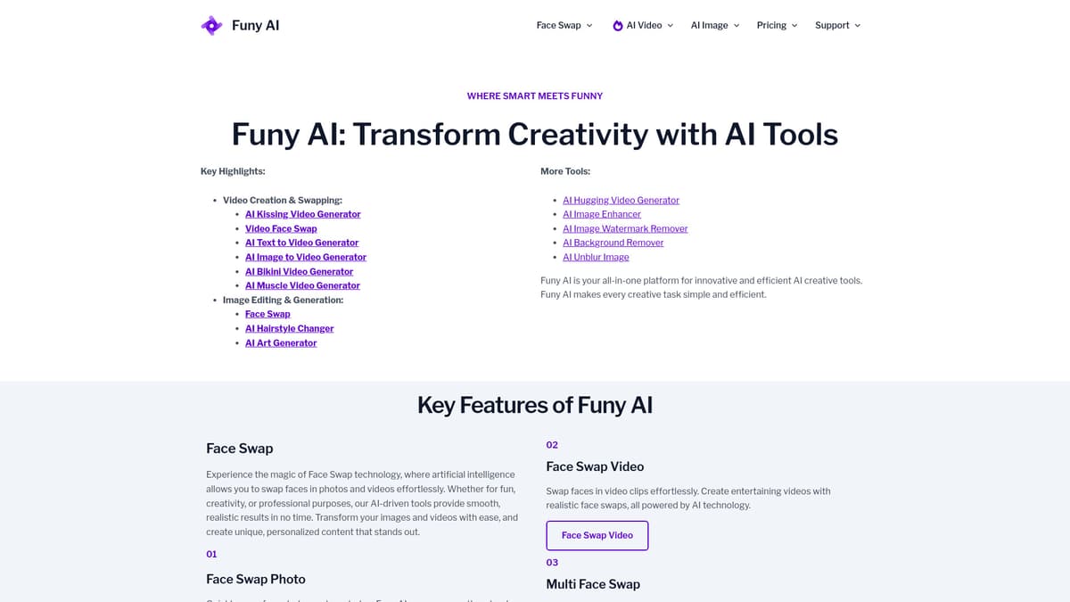 Funy AI: AI Video, AI Image, Face Swap screenshot 1