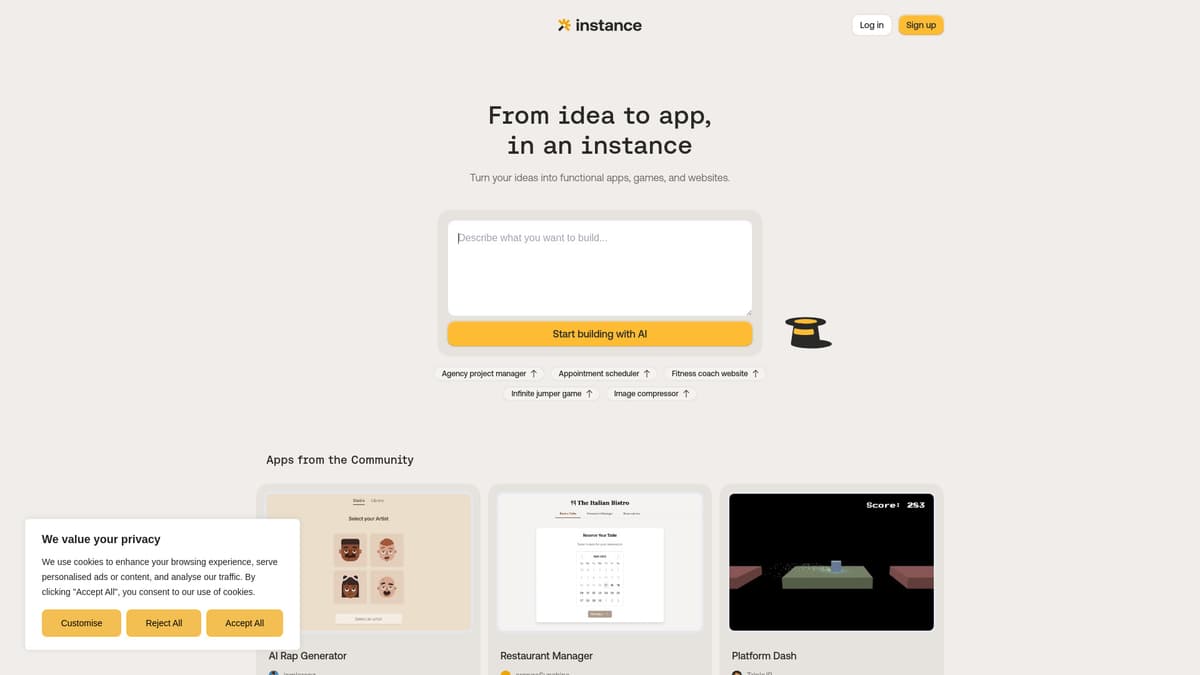 Instance screenshot 1
