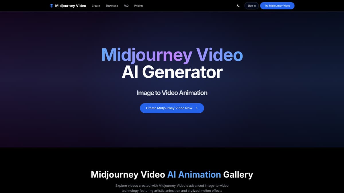 Midjourney Video screenshot 1