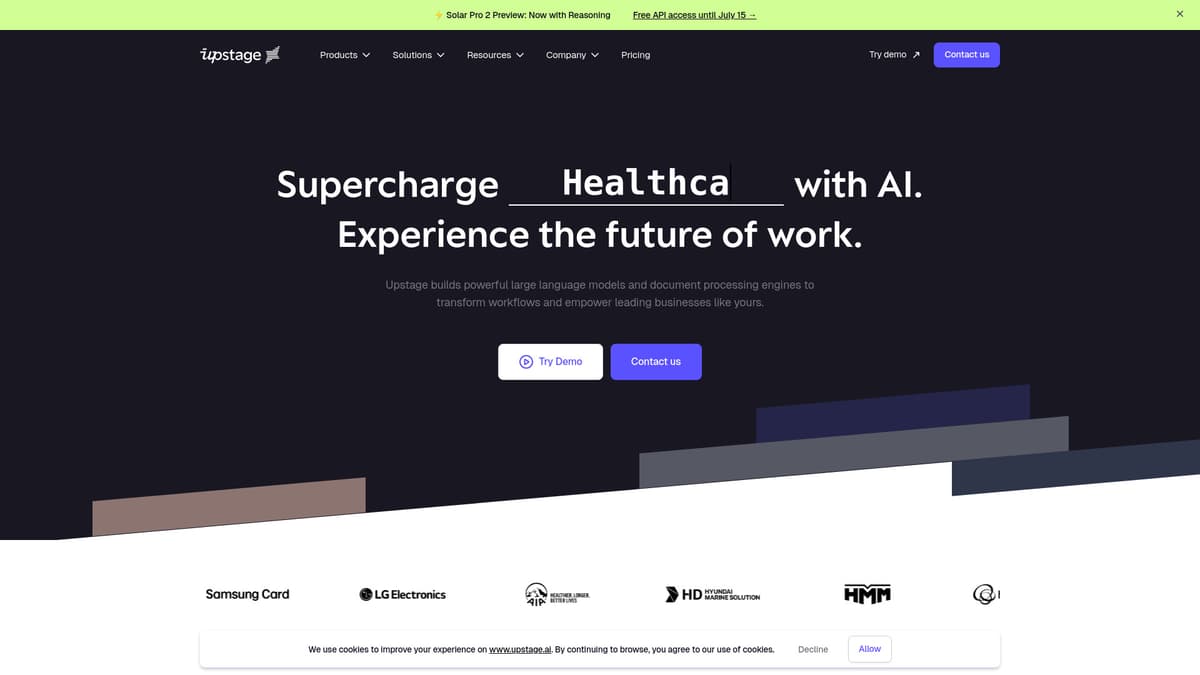 Upstage AI screenshot 1