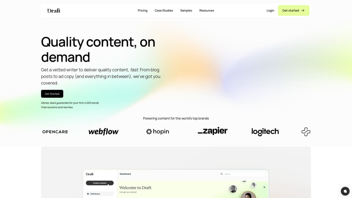 Draft.co screenshot 1