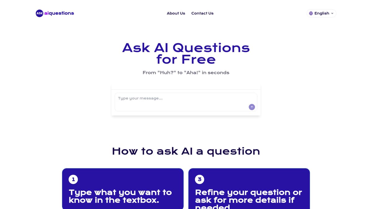 Ask AI Questions Online screenshot 1